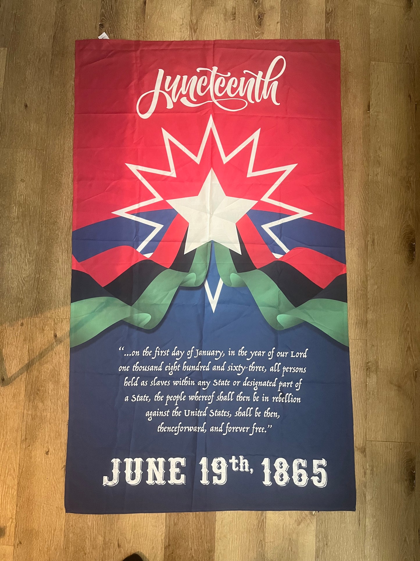 Juneteenth Freedom Flag – Emancipation Day Commemorative Banner