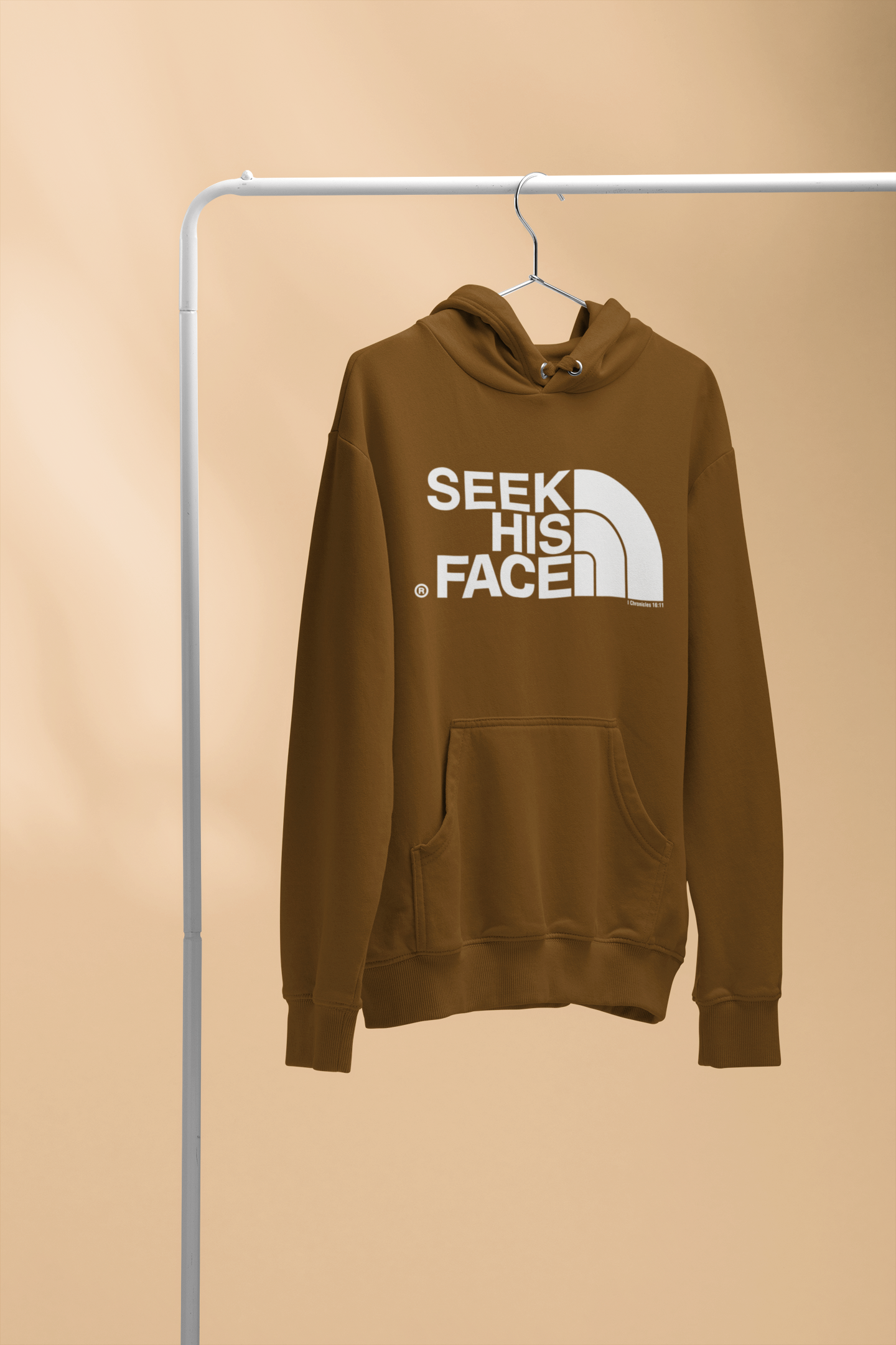 Seek his Face Hoodie by One of a Kinda - White
