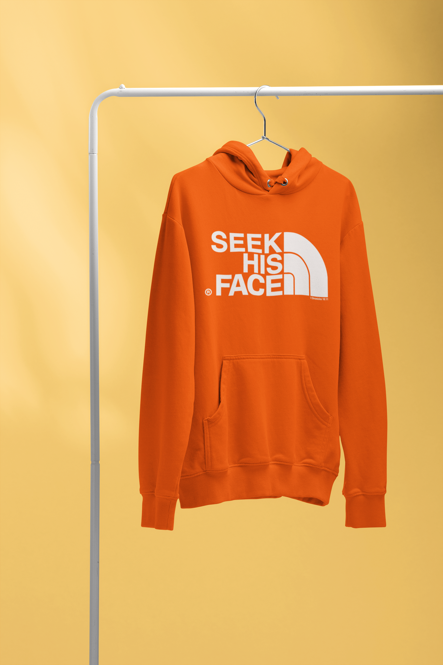Seek his Face Hoodie by One of a Kinda - White