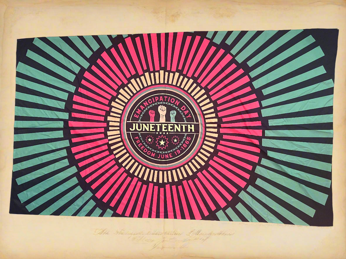 Juneteenth Pan-African Freedom Flag – Radiant Emancipation Day Design