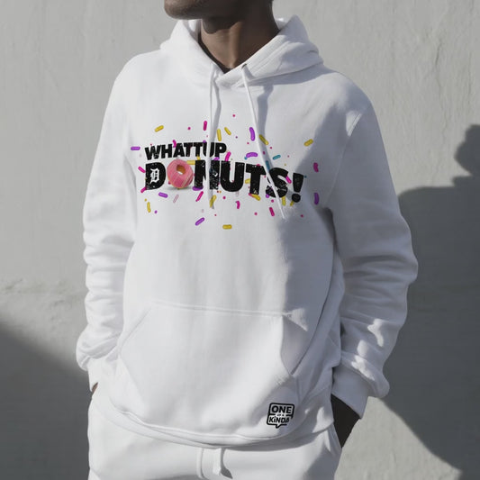 What Up Donuts (sprinkles) Hoodie by One of a Kinda™